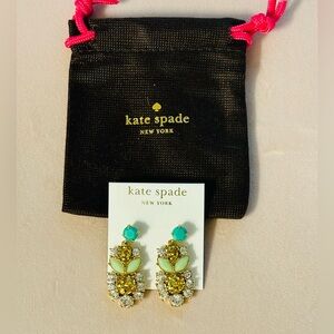 Kate Spade long jeweled earrings